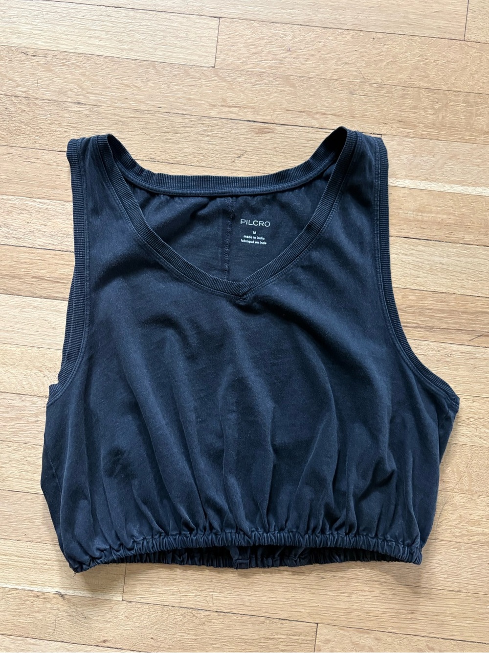 Pilcro Crop V-Neck Tank Top